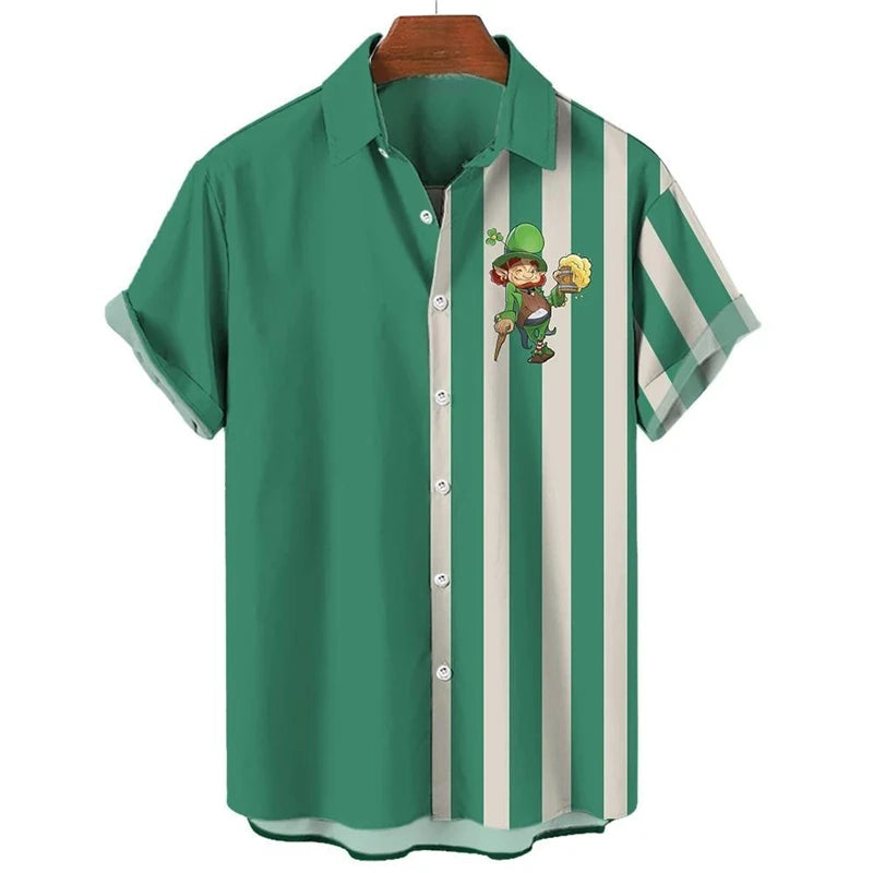 St. Patrick's Day Graphic Short Sleeve Shirt