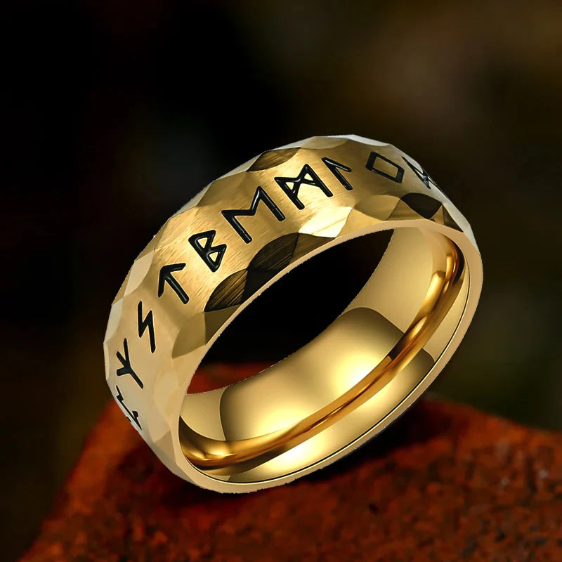 Vintage Odin Norse Viking Amulet Rune Ring