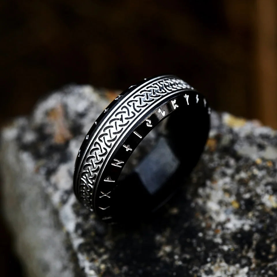 Vintage Odin Norse Viking Amulet Rune Ring
