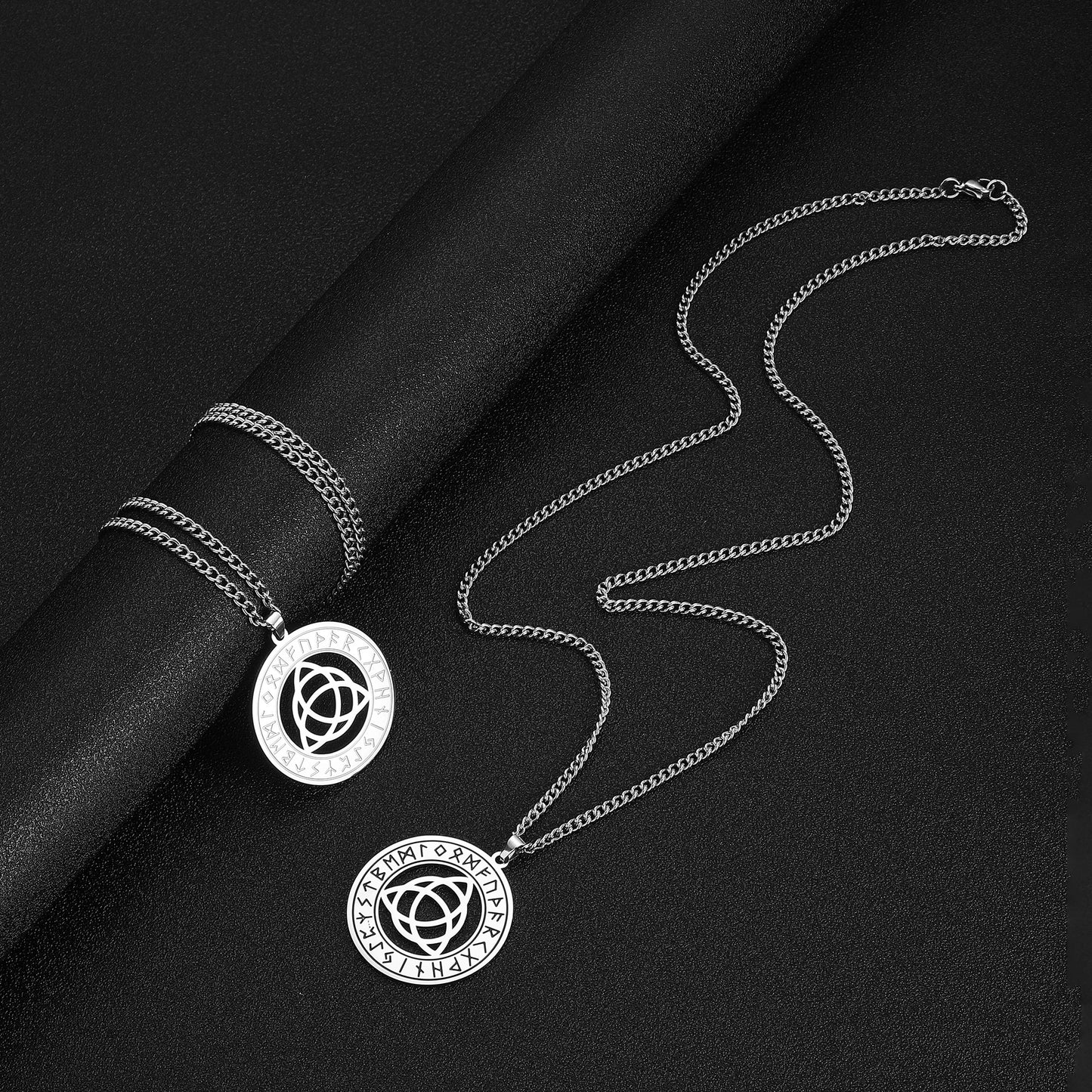 Trinity Triquetra Knot Viking Pendant Necklace