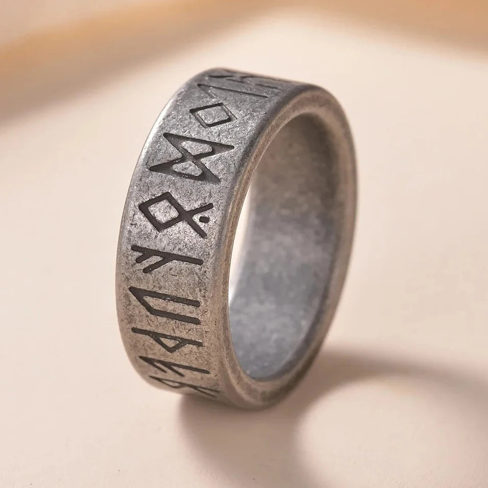 Vintage Odin Norse Viking Amulet Rune Ring