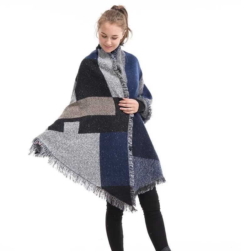 Warm Knitted Pashmina Oversized Blanket