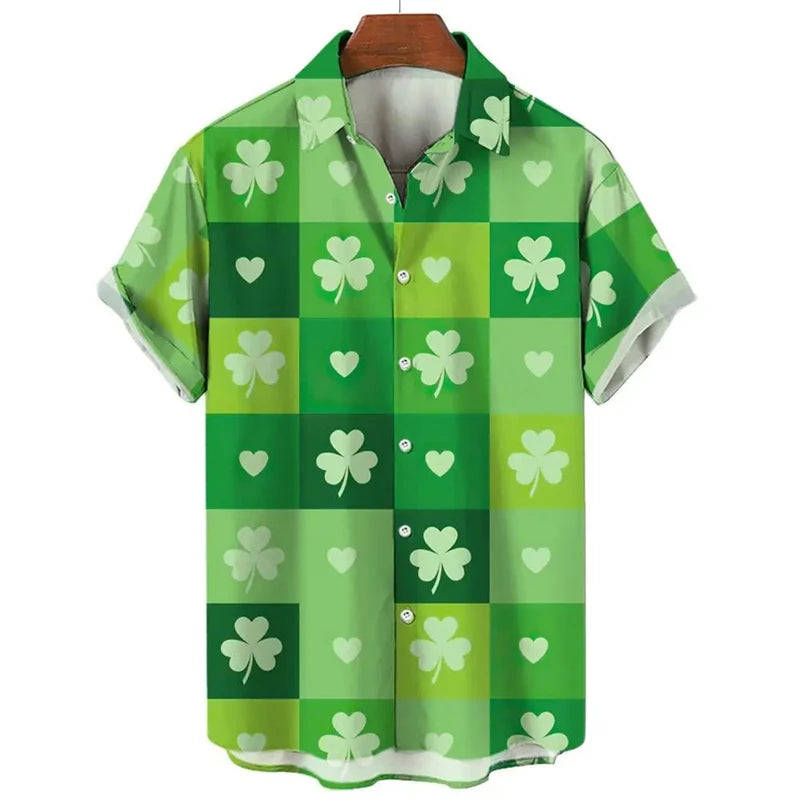 St. Patrick's Day Graphic Short Sleeve Shirt