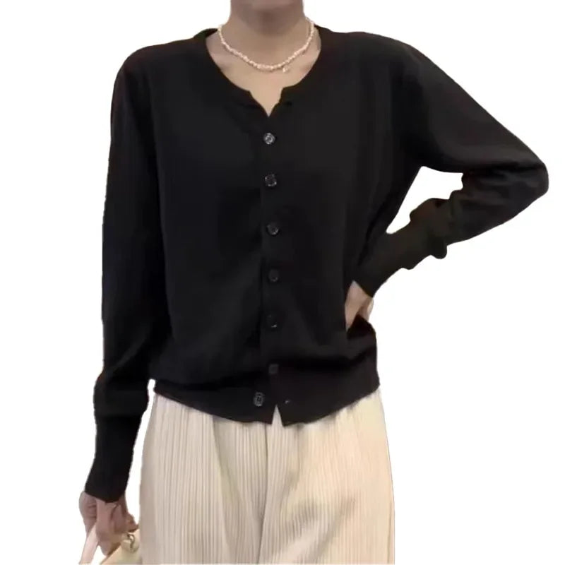 Women V-neck Cardigan